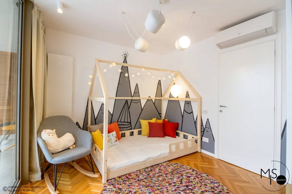 apartament amenajat de MISO Architects - camera copil