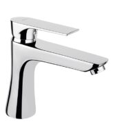 Baterie lavoar Ferro Algeo Square BAQ2 cu ventil click-clack inclus, 168x137 mm