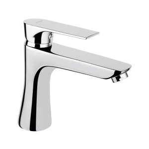 Baterie lavoar Ferro Algeo Square BAQ2 cu ventil click-clack inclus, 168x137 mm