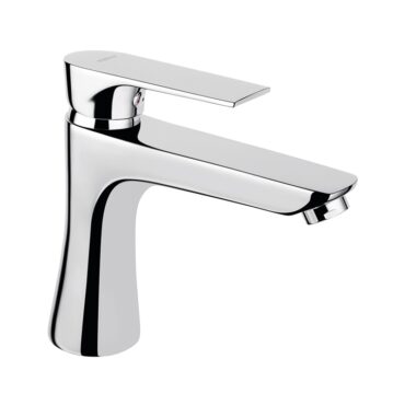 Baterie lavoar Ferro Algeo Square BAQ2 cu ventil click-clack inclus, 168x137 mm