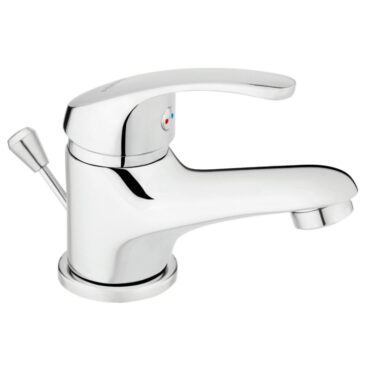 Baterie lavoar cu ventil Ferro Basic BBC2, alama cromata, 127x95 mm