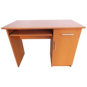 Birou Scolar cires din PAL melaminat cu suport tastatura si depozitari diverse