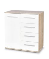 Comoda HM Lima KM2 stejar sonoma - alb