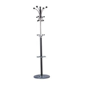 Cuier pom negru SL CR28 cu structura metalica, baza ceramica, 12 agatatori