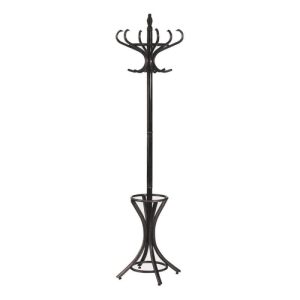 Cuier pom lemn curbat HM W30 wenge, diametru baza 49 cm, inaltime 188 cm