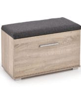 pantofar din PAL sonoma cu sezut tapitat gri