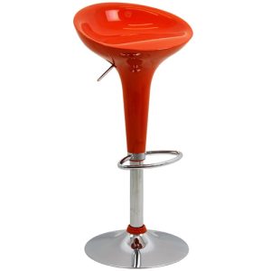 Scaun bar din polipropilena ABS 101 cu baza din metal cromat, inaltime reglabila 67-88 cm, max 100 kg