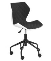 Scaun birou copii HM Matrix alb - negru
