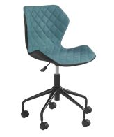 Scaun birou copii HM Matrix negru - turcoaz