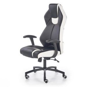 Scaun birou directorial HM Torano alb - negru