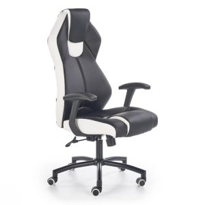 Scaun birou directorial HM Torano alb - negru