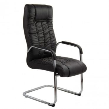 Scaun vizitator OFF 8115 din piele ecologica de diferite nuante