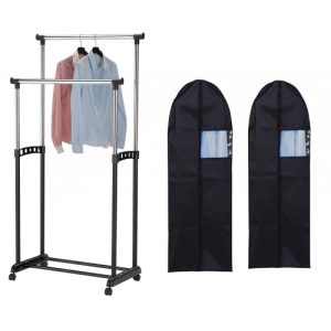 Set stender dublu cu 2 huse costum