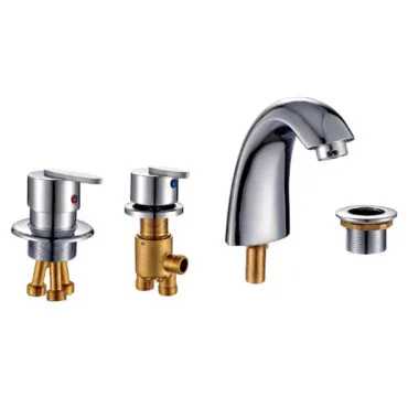 Baterie cada 4 piese Fallen din bronz cromat, montaj pe cada