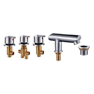 Baterie cada 5 piese Fallen, bronz cromat, montaj pe cada