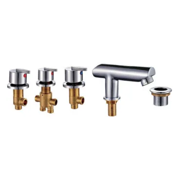 Baterie cada 5 piese Fallen, bronz cromat, montaj pe cada