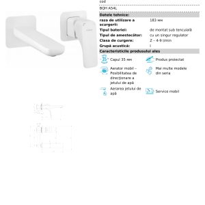 Baterie-lavoar-incastrata-alba-Deante-Hiacynt-BQH_A54L