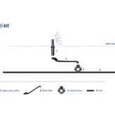 Kit irigare gazon cu 5 aspersoare pop-up turbina S050 pentru 400 mp