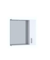 Oglinda baie cu dulapior lateral GN0201 65 cm, alb