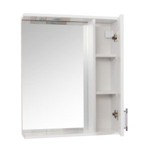 Oglinda baie cu dulapior lateral GN0201 60 cm alb