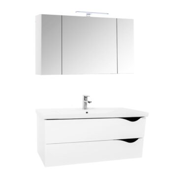 Set lavoar cu masca GN0971 si Oglinda Celine cu dulap, 90 cm latime