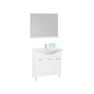Set mobilier baie lavoar cu masca GN 1531 si oglinda cu polita GN0551 80 cm lungime