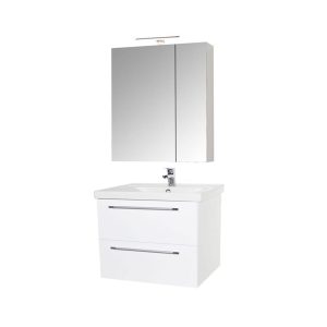 Set mobilier baie lavoar cu masca GN0541 si oglinda Celine, latime 60 cm