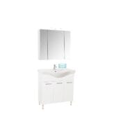 Set mobilier baie lavoar cu masca GN1531 si oglinda Celine 3 usi, 80 cm latime
