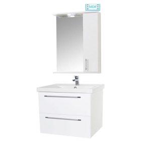 Set mobilier baie lavoar si masca GN0541 plus Oglinda GN0201, latime 60 cm