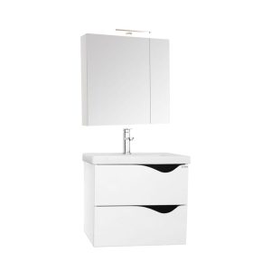 Set mobilier baie lavoar si masca GN0971 si dulap oglinda Celine lungime 60 cm