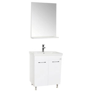 Set mobilier baie lavor cu masca GN0541 plus oglinda GN0671 60 cm latime