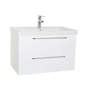 Set mobilier baie masca si lavoar GN0541 cu oglinda GN0551 latime 80 cm