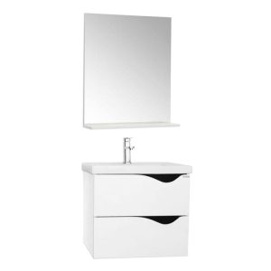 Set mobilier baie masca si lavoar GN0971 si Oglinda GN0551 latime 70 cm
