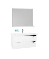 Set mobilier baie: masca si lavoar GN0971 si Oglinda GN0551 lungime 80 cm