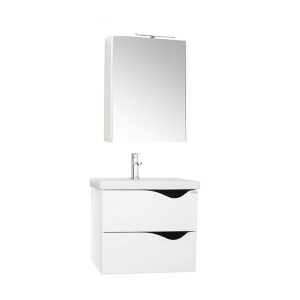 Set mobilier baie masca si lavoar GN0971 si oglinda GN5011 lungime 60 cm