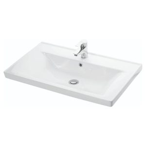 Set suspendat lavoar si masca GN0541 80 cm, 2 sertare, alb
