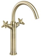 Baterie lavoar bronz Deante Temisto BQT_M25D cu corp inalt