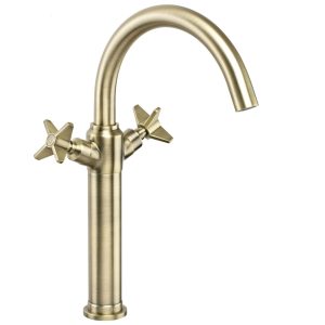 Baterie lavoar bronz Deante Temisto BQT_M25D cu corp inalt