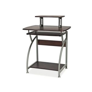 Birou SL B07, structura metal vopsit, blat MDF maro inchis