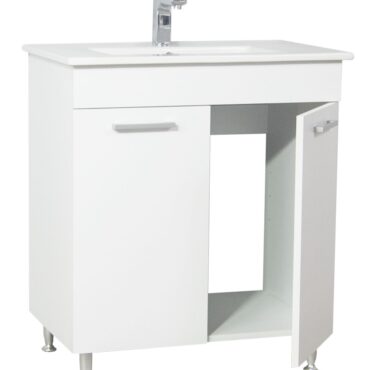 Set lavoar cu masca GN0671 70x47x80 cm, 2 usi, alb