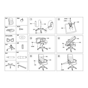 Scaun directorial SL Q087 stofa gri, baza polipropilena, tapiterie piele ecologica, max.100 kg