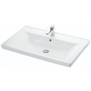 Set lavoar si masca GN0541 80 cm, 2 sertare, montaj pe pardoseala