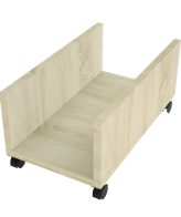 Suport Unitate Calculator cu Roți din PAL Melaminat Sonoma – 45x27x13 cm