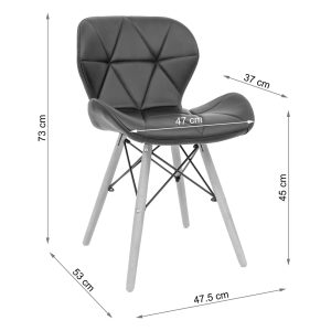 Scaun living Eliza cu structura lemn si tapiterie catifea de diferite culori