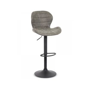 Scaun bar ABS 144 cu baza metal vopsit si tapiterie imitatie de piele intoarsa