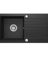 Chiuveta bucatarie granit Deante Zorba ZQZ_2113, finisaj grafit, 760X440X160 mm, accesorii incluse