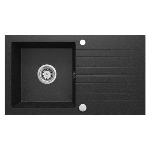 Chiuveta bucatarie granit Deante Zorba ZQZ_2113, finisaj grafit, 760X440X160 mm, accesorii incluse