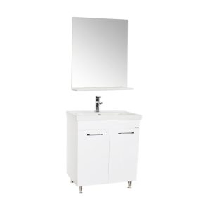 Set mobilier baie 60 cm cu uși pe pardoseală