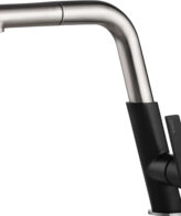 Baterie bucatarie cu dus extractibil Deante Silia BQS_B730 finisaj negru inox periat