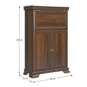 Comoda living VM5 din PAL nuanta nuc 88x39x136 cm